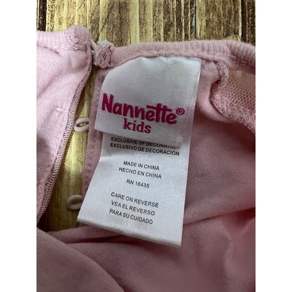 Nanette Kids Pink Blouse Girls Sz 4 Layered - Picture 5 of 7